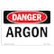 Signmission Safety Sign, OSHA Danger, 3.5" Height, 5" Width, Argon, Landscape OS-DS-D-35-L-1032 - alternate 1